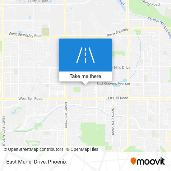 East Muriel Drive map