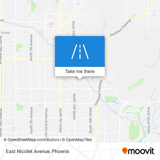 East Nicolet Avenue map