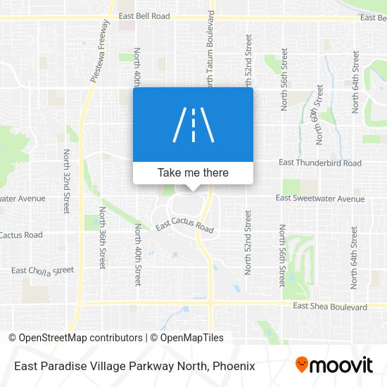 East Paradise Village Parkway North map