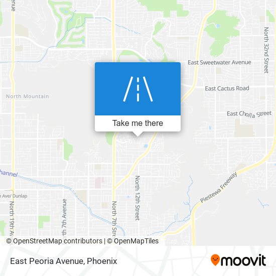 East Peoria Avenue map