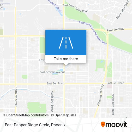 East Pepper Ridge Circle map
