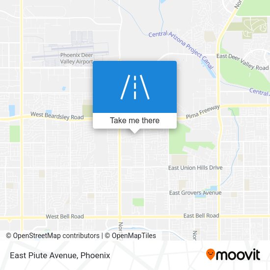 East Piute Avenue map