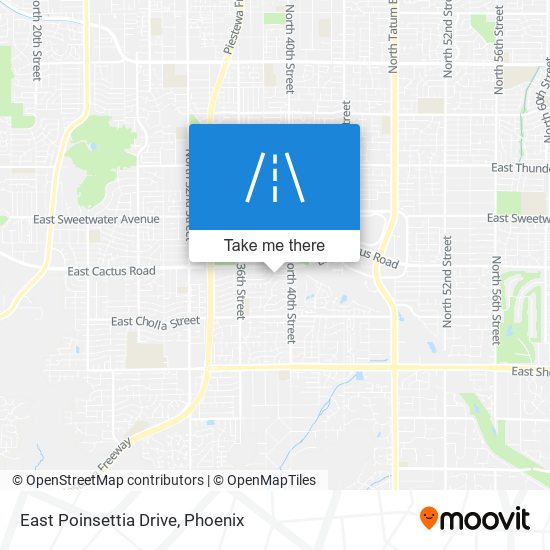 East Poinsettia Drive map