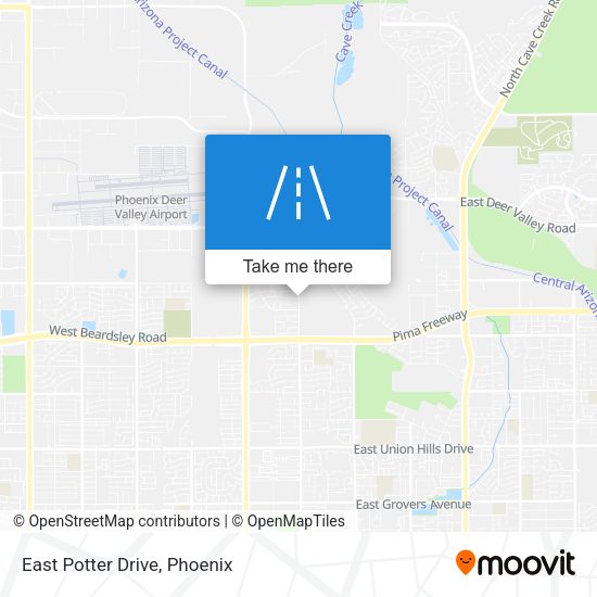 Mapa de East Potter Drive