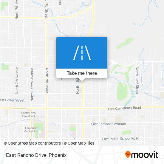 East Rancho Drive map