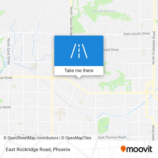 East Rockridge Road map