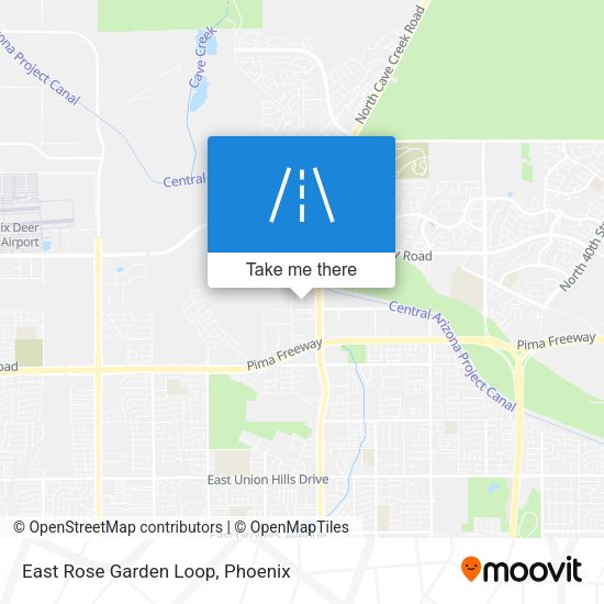 East Rose Garden Loop map