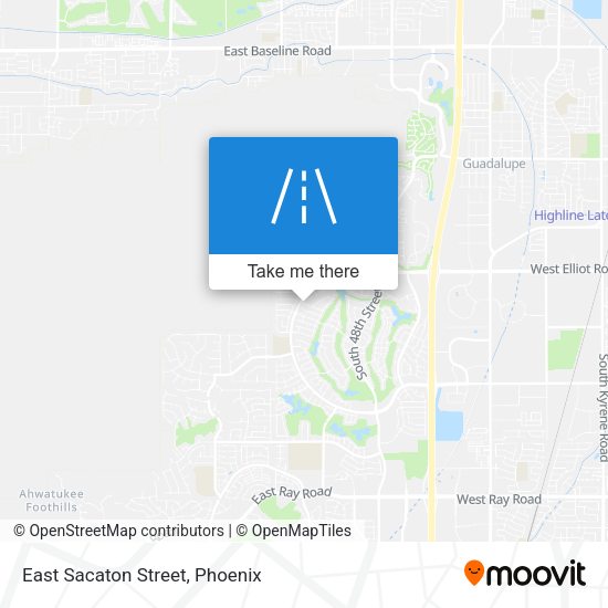 Mapa de East Sacaton Street