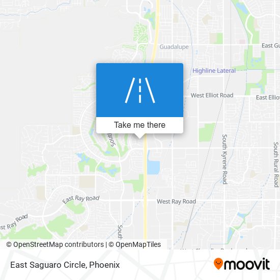 East Saguaro Circle map