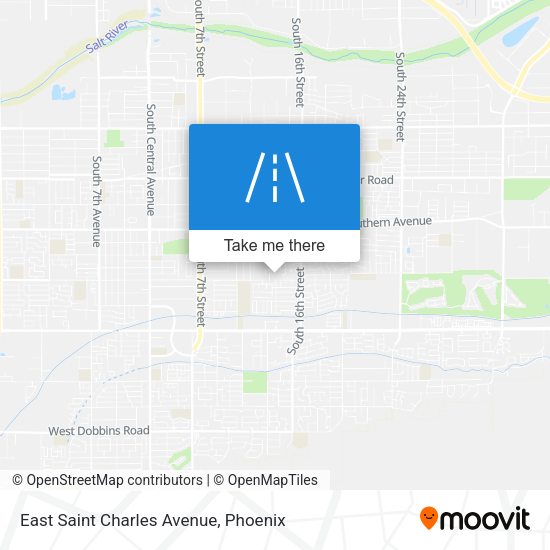 East Saint Charles Avenue map