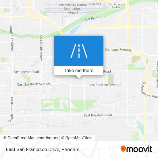 East San Francisco Drive map