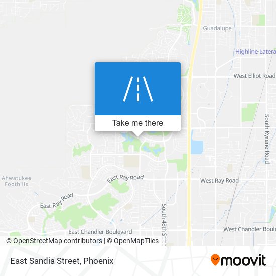 East Sandia Street map