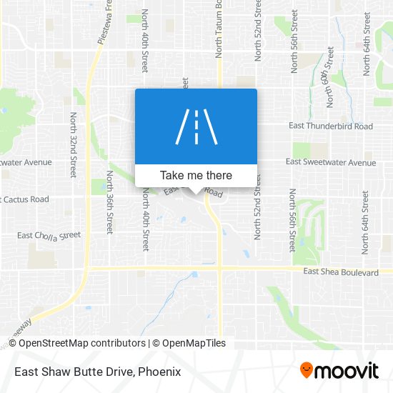 East Shaw Butte Drive map