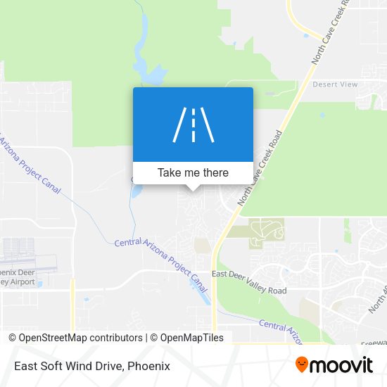 East Soft Wind Drive map
