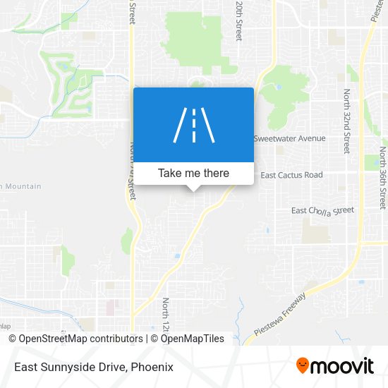 East Sunnyside Drive map