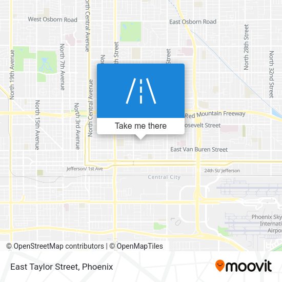 Mapa de East Taylor Street