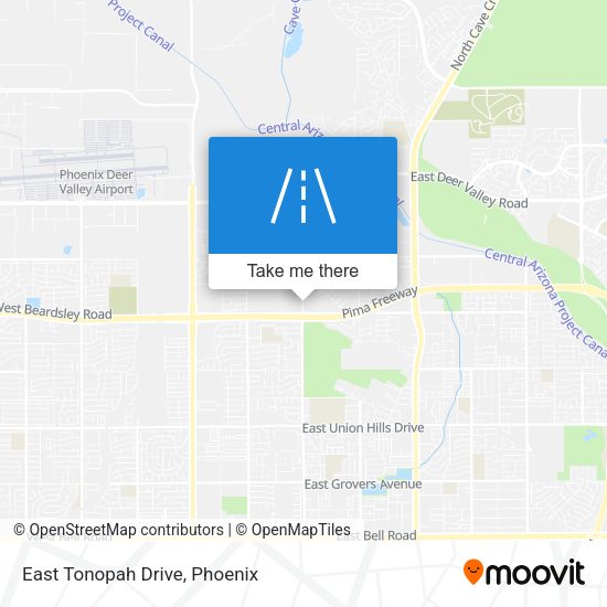 East Tonopah Drive map