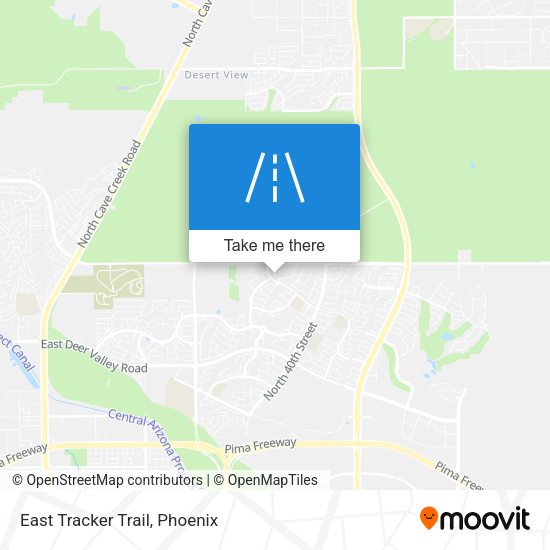Mapa de East Tracker Trail