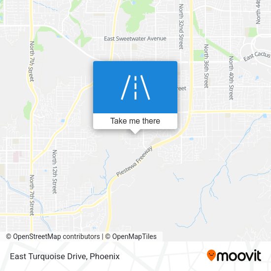 Mapa de East Turquoise Drive