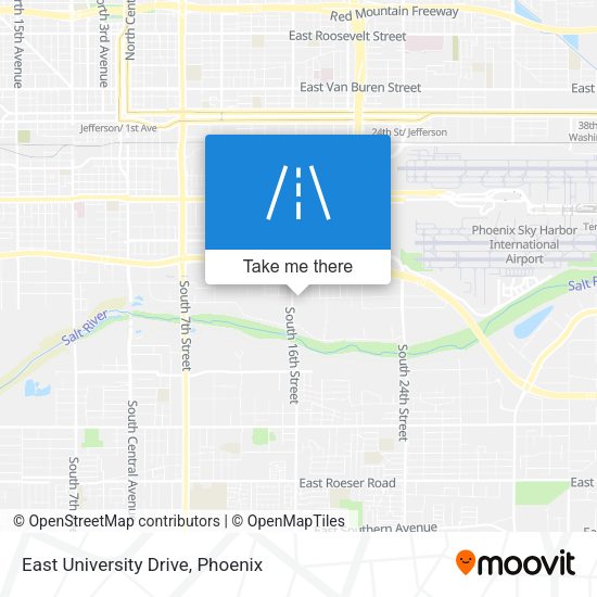 Mapa de East University Drive