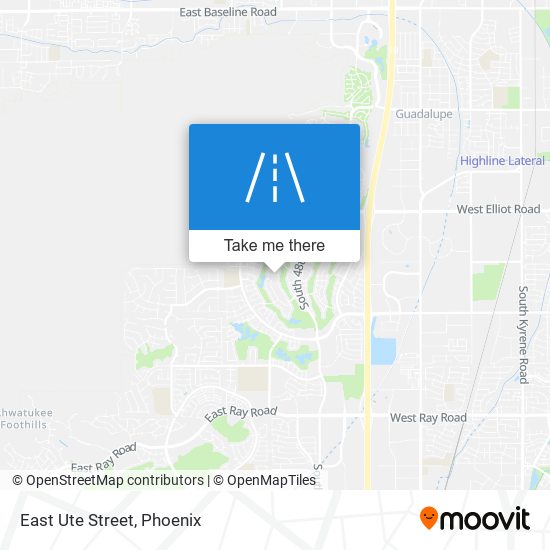 East Ute Street map