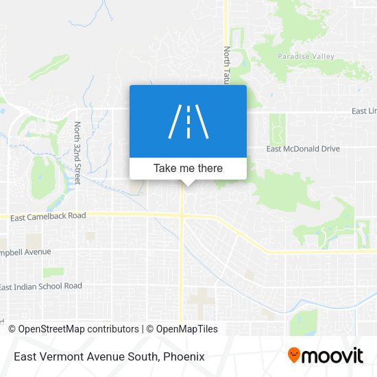 East Vermont Avenue South map