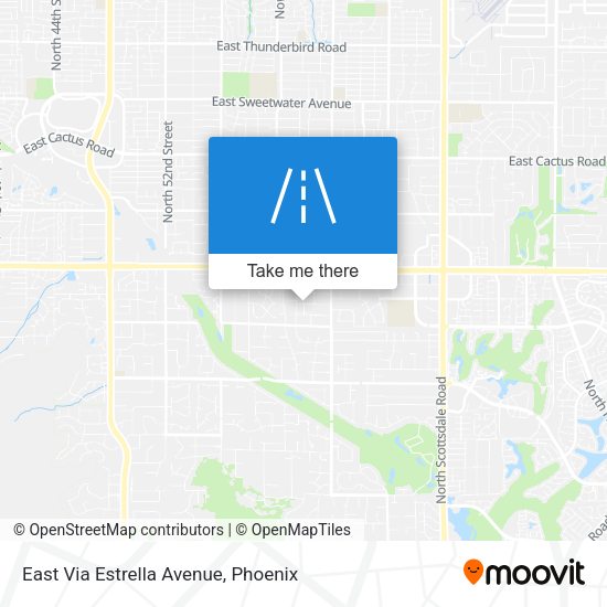 East Via Estrella Avenue map