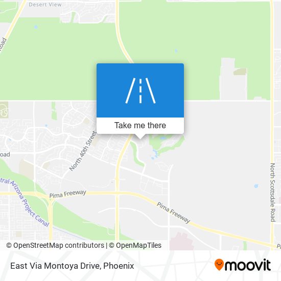East Via Montoya Drive map