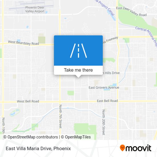 East Villa Maria Drive map