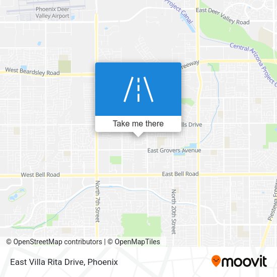 Mapa de East Villa Rita Drive