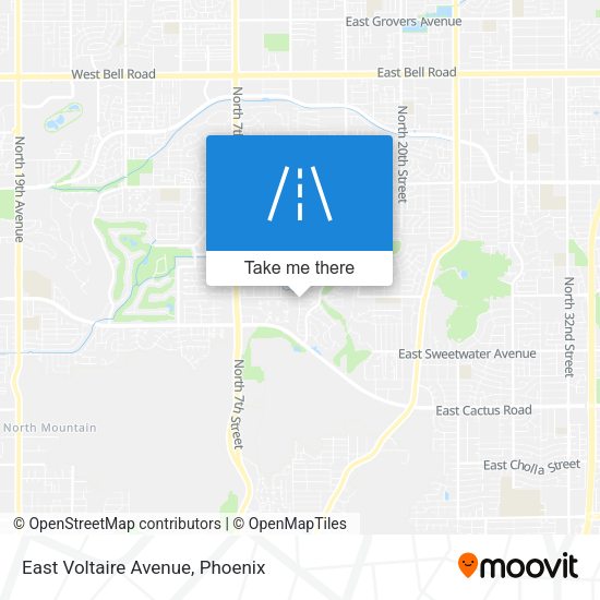 East Voltaire Avenue map
