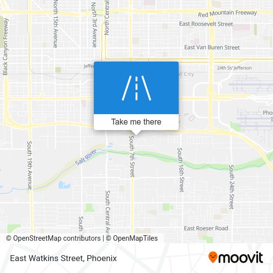 Mapa de East Watkins Street