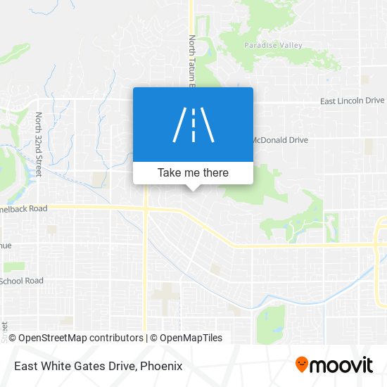 East White Gates Drive map