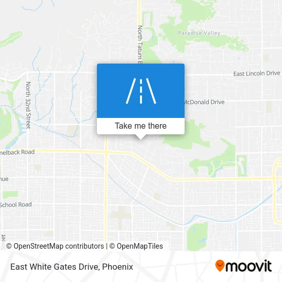 East White Gates Drive map