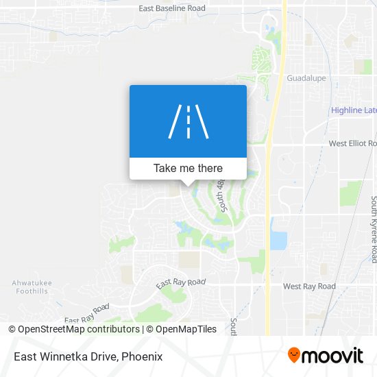 East Winnetka Drive map