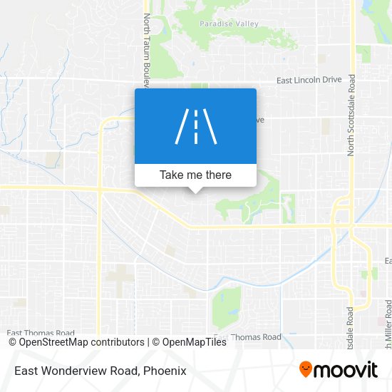 East Wonderview Road map