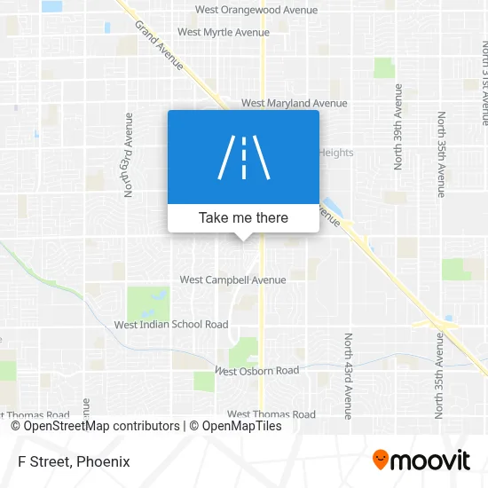 F Street map