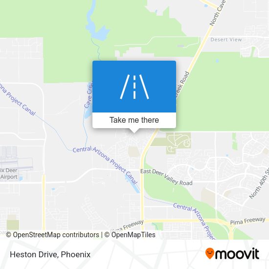 Heston Drive map