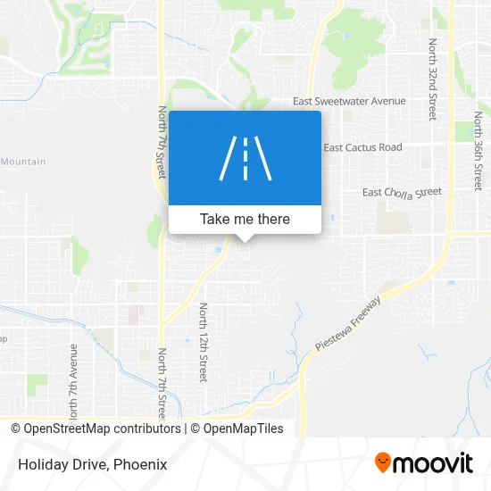 Holiday Drive map