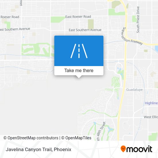 Javelina Canyon Trail map