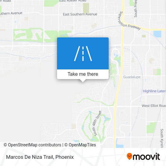 Marcos De Niza Trail map