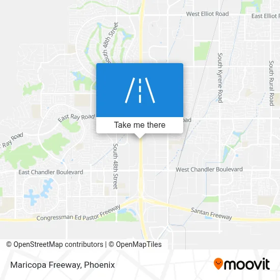 Maricopa Freeway map