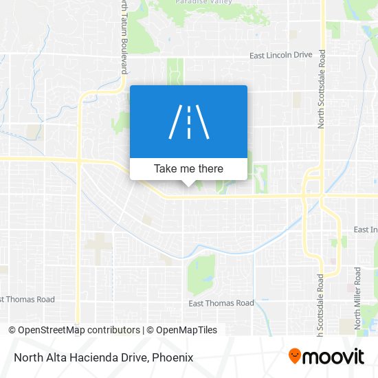 North Alta Hacienda Drive map