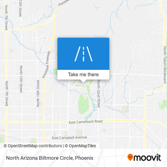 North Arizona Biltmore Circle map