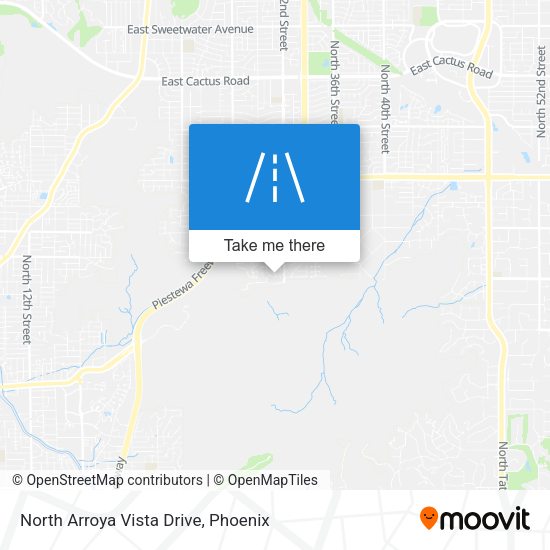 North Arroya Vista Drive map