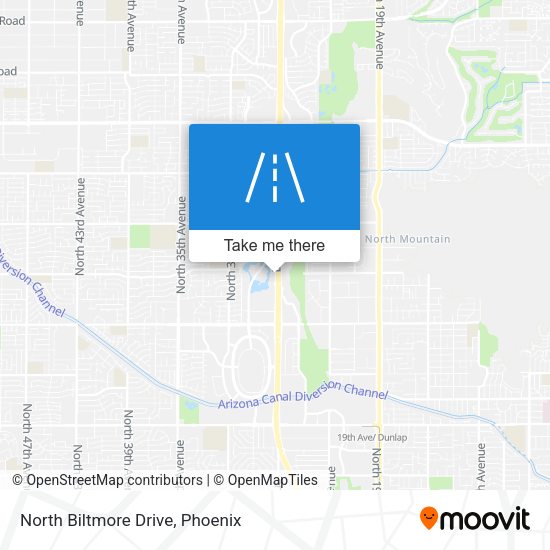 North Biltmore Drive map