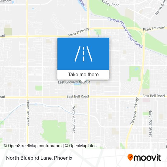 North Bluebird Lane map