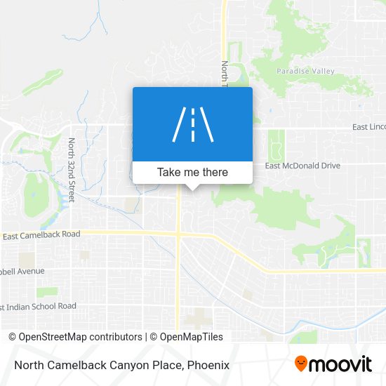 North Camelback Canyon Place map