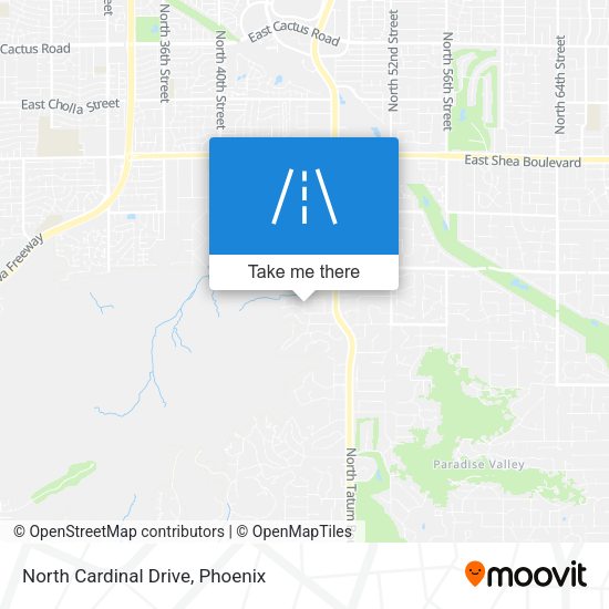North Cardinal Drive map