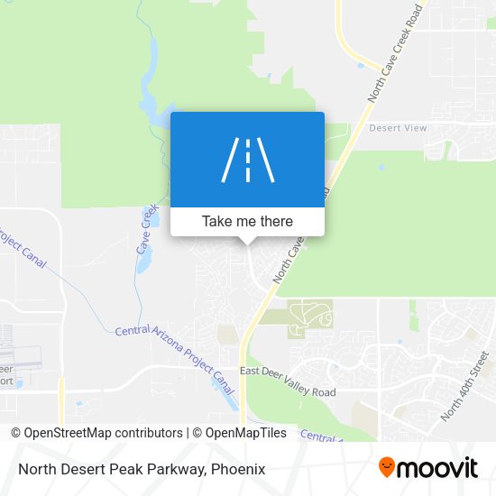 North Desert Peak Parkway map
